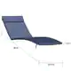 Thumbnail 32, Salem Outdoor Chaise Lounge Cushions (Set of 2) (Cushions Only) by Christopher Knight Home. Changes active main hero.