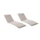 Thumbnail 27, Salem Outdoor Chaise Lounge Cushions (Set of 2) (Cushions Only) by Christopher Knight Home. Changes active main hero.