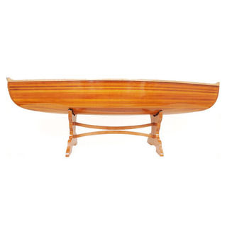 Hand-crafted 5-foot Cedar Wood Canoe Table