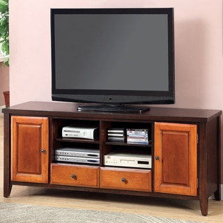 Furniture of America Pelican Duo-Tone Multi-Storage TV Console