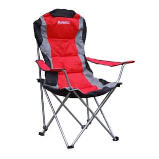 Red Polyester Foldable Camping Chair