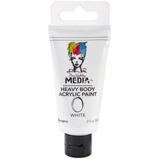 Dina Wakley Media Heavy Body 2oz Acrylic Paints-White