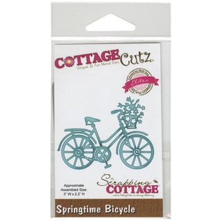 CottageCutz Elites Die 3inX2.2in-Springtime Bicycle