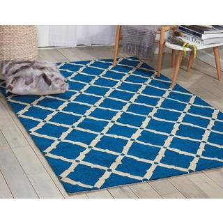 Nourison Portico Navy Indoor/ Outdoor Area Rug (3'6 x 5'6)