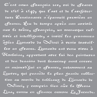 Americana Decor Stencil-Old French Script