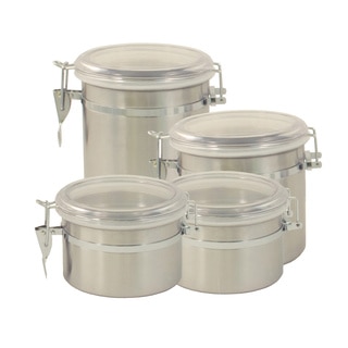 ExcelSteel Stainless Steel 4-piece Canister Set
