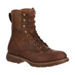 Durango Men's Boots Workin' Rebel Waterproof Brown/Green Leather