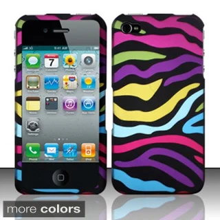 INSTEN Rubberized Pattern Design Hard Plastic Phone Case Cover for Apple iPhone 4/ 4S