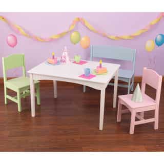 KidKraft Nantucket 4-piece Table, Bench and Chairs Set