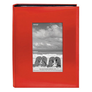 Pioneer Photo Albums 200-pocket Bright Orange Leatherette Frame Cover Album (2 Pack)