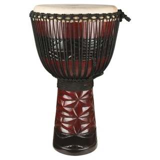 Hand-crafted Large Ruby Professional Djembe Drum (Indonesia)