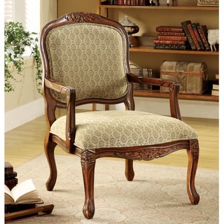 Furniture of America Errington Antique Oak Accent Chair