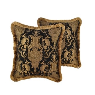 Sherry Kline China Art Black 20-inch Decorative Throw Pillows (Set of 2)