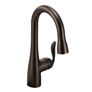 Moen Arbor Oil Rubbed Bronze One-handle High Arc Pull-down Bar Faucet