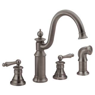 Moen Waterhill Oil-rubbed Bronze Two-handle High Arc Kitchen Faucet