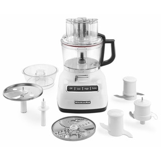 KitchenAid KFP0933WH White 9-cup Food Processor with ExactSlice System