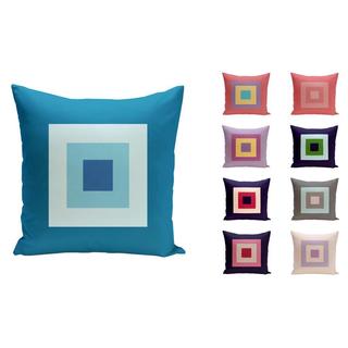 18 x 18-inch Geometric Squares Decorative Throw Pillow