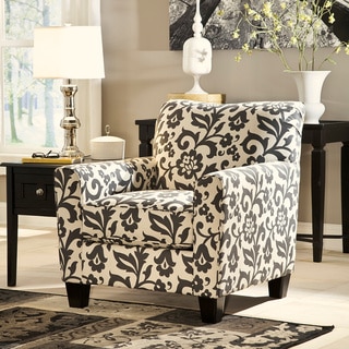 Signature Design by Ashley Levon Charcoal Floral Print Accent Chair