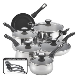 Farberware New Traditions Stainless Steel 14-piece Cookware Set