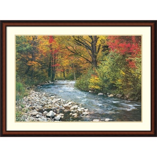 'Forest Creek (i)' Framed Art Print 43 x 32-inch