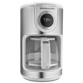 KitchenAid KCM1202WH White 12-cup Glass Carafe Coffee Maker