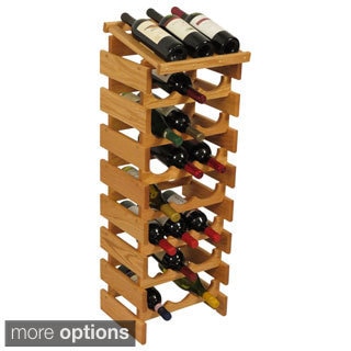 24-bottle Stackable Wood Dakota Wine Rack with Display Top