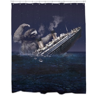Sloth Titanic Shower Curtain