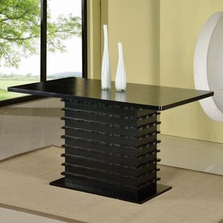 Black Stacked Wood Dinette Table