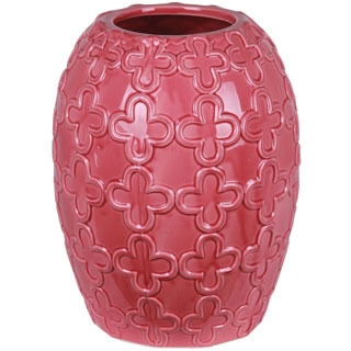 Pink Oval Ceramic Vase