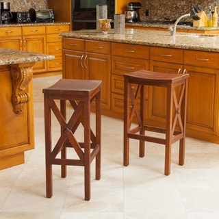 Nigel Wood Barstool (Set of 2) by Christopher Knight Home