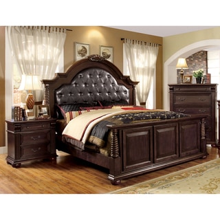 Furniture of America Angelica English Style Brown Cherry 3-piece Bedroom Set