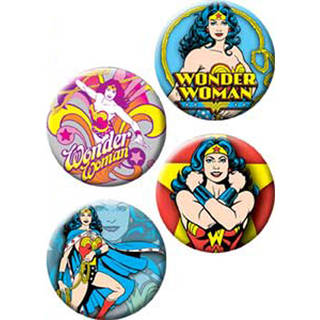 Button Set 4pc-Wonder Woman