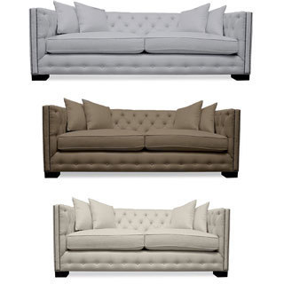 Marsell Premium Linen Tufted Sofa