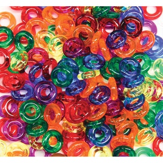 Stringing Ring Beads 6oz Bag-Assorted Colors