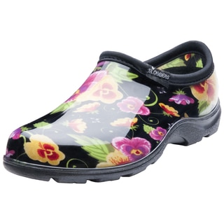 Garden Outfitters Women's Black Pansy Rain and Garden Shoes (Size 10)