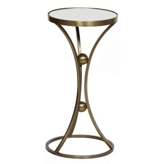 Hourglass Mirrored End Table