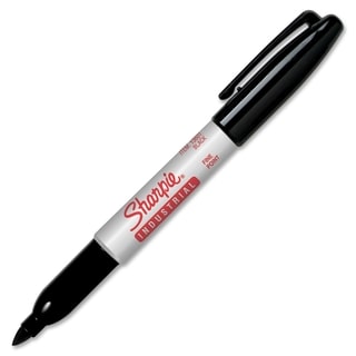 Sharpie Industrial Fine Point Black Permanent Markers (Pack of 12)