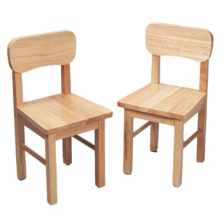 Gift Mark Home Kids Natural Round Chairs (Set of 2)