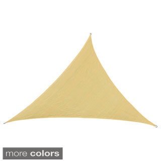 Cool Area Triangle Oversized 16'5 Sun Shade Sail with Stainless Steel Hardware Kit
