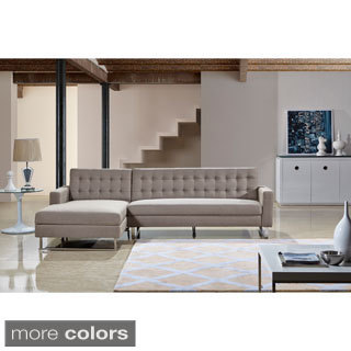 Dorris Fabric Contemporary Left Chaise Sectional Sofa set