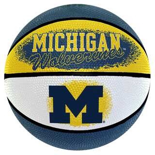 Spalding Michigan Wolverines 7-inch Mini Basketball