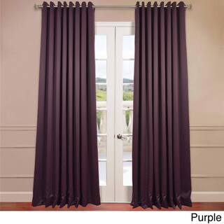 Exclusive Fabrics Extra Wide Thermal Blackout Grommet Top 120-inch Curtain Panel