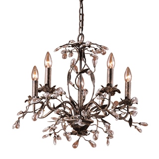 Elk Lighting 'Circeo' Deep Rust 5-light Chandelier