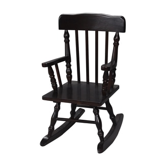 Gift Mark Home Kids Resting Colonial Espresso Rocking Chair