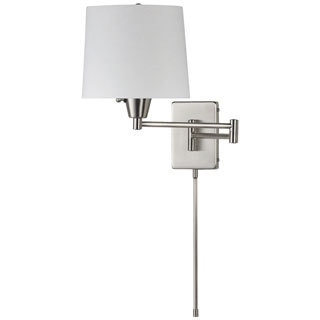 Dainolite Single-light Chrome Swing Arm Wall Lamp