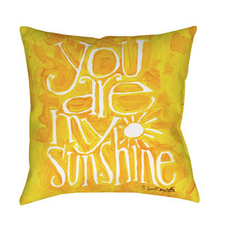 Thumbprintz You are my Sunshine Indoor/ Outdoor Throw Pillow