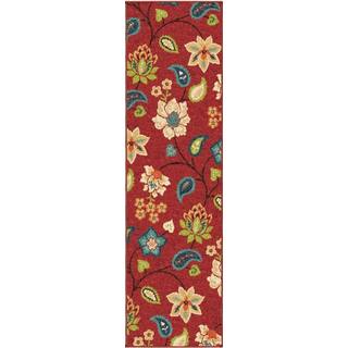 Indoor/ Outdoor Promise St. Thomas Red Rug (2'3 x 8')