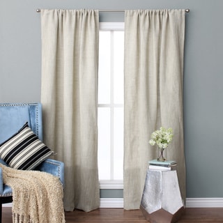 Jack Linen and Cotton Rod Pocket 96-inch Curtain Panel