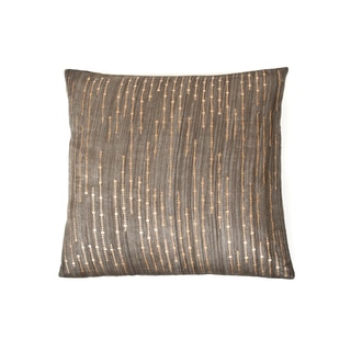 Trendsage Sequins Charcoal Decorative Accent Pillow