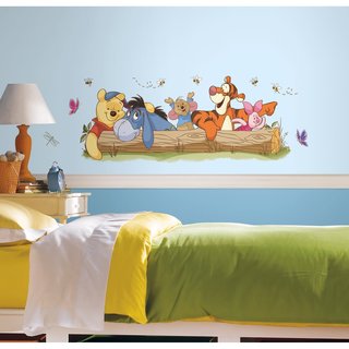 Pooh & Friends Outdoor Fun Peel and Stick Giant Wall Decals